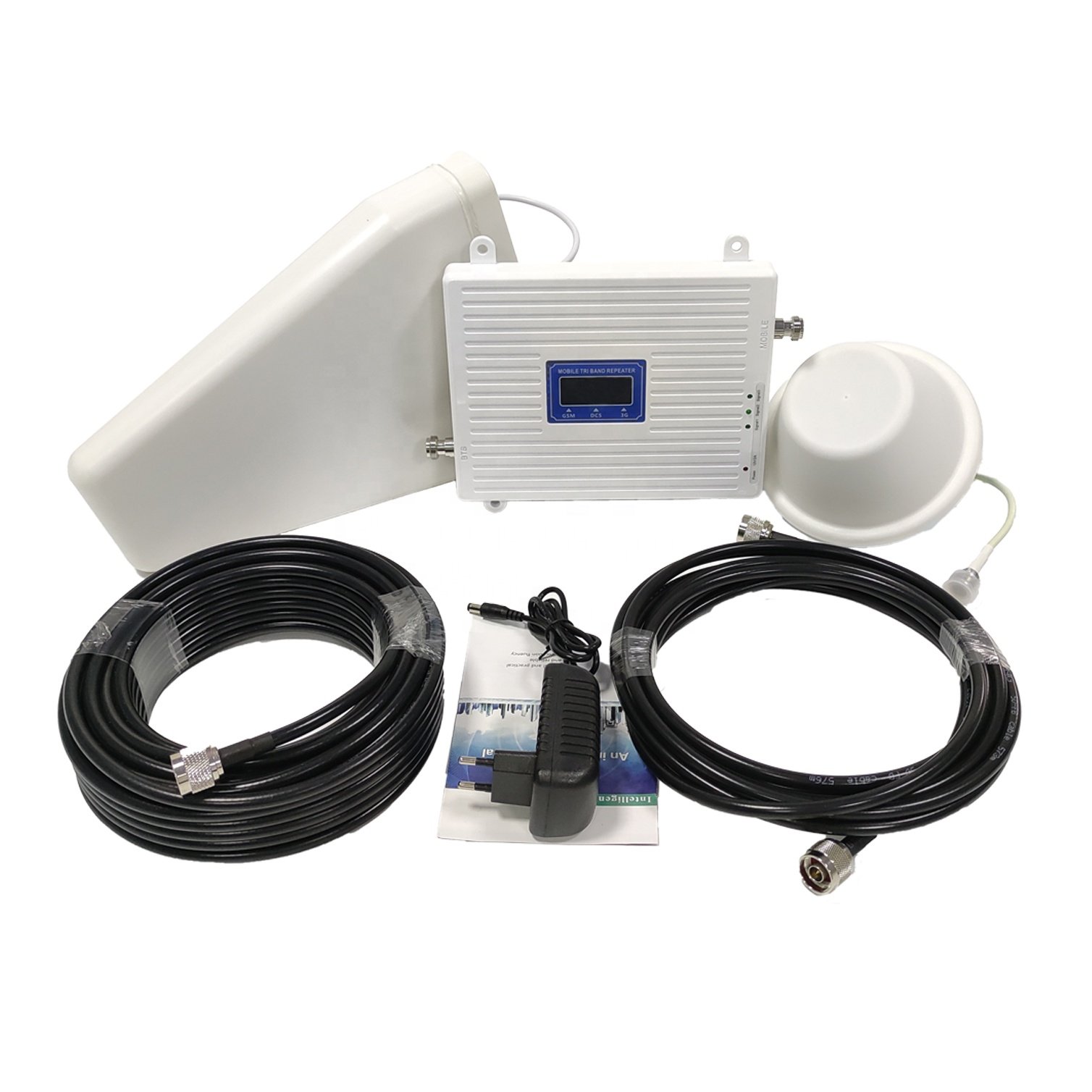GREETWIN Economical GSM Tri Band Cell Mobile Phone 900 2100 1800 MHz Amplifier Network 2G 3G 4G Signal Booster Repeater